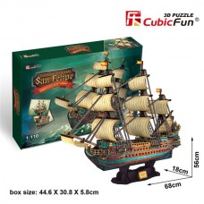 3D пазл CubicFun Испанская Армада Сан Фелипе T4017h 