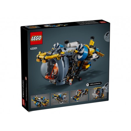 Конструктор LEGO Technic Глибоководний дослідницький підводний човен, 413 деталей 42201 Конструктор LEGO Technic Глибоководний дослідницький підводний човен, 413 деталей 42201