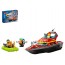 Конструктор LEGO City Лодка пожарной бригады, 144 детали 60373