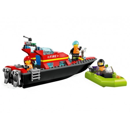 Конструктор LEGO City Лодка пожарной бригады, 144 детали 60373 Конструктор LEGO City Лодка пожарной бригады, 144 детали 60373