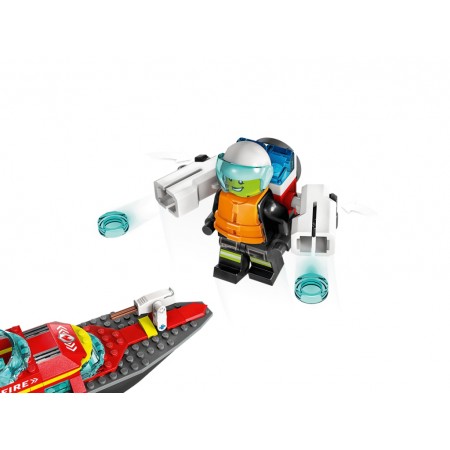 Конструктор LEGO City Лодка пожарной бригады, 144 детали 60373 Конструктор LEGO City Лодка пожарной бригады, 144 детали 60373