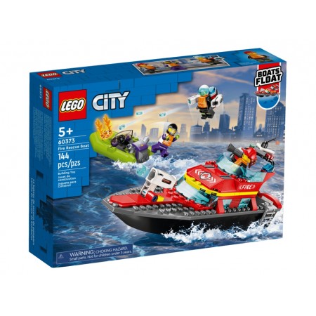 Конструктор LEGO City Лодка пожарной бригады, 144 детали 60373 Конструктор LEGO City Лодка пожарной бригады, 144 детали 60373
