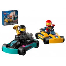 Конструктор LEGO City Картинги и гонщики, 99 деталей 60400 Конструктор LEGO City Картинги и гонщики, 99 деталей 60400