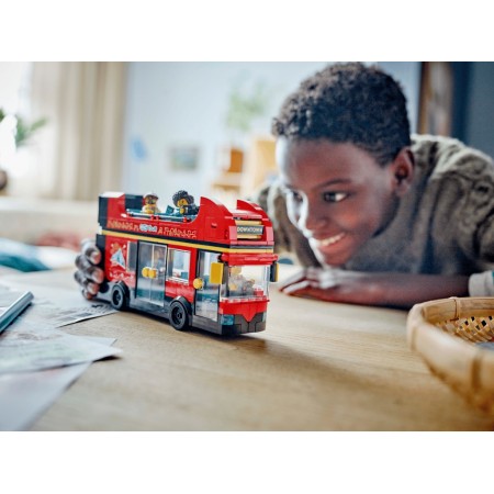 Конструктор LEGO City Красный двухэтажный экскурсионный автобус, 384 детали 60407