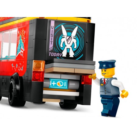 Конструктор LEGO City Красный двухэтажный экскурсионный автобус, 384 детали 60407