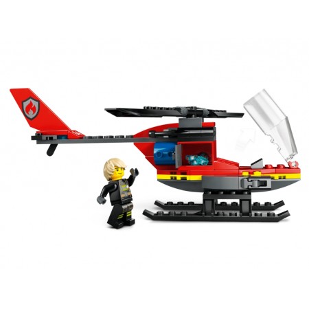 Конструктор LEGO City Пожарный спасательный вертолет, 85 деталей 60411 Конструктор LEGO City Пожарный спасательный вертолет, 85 деталей 60411