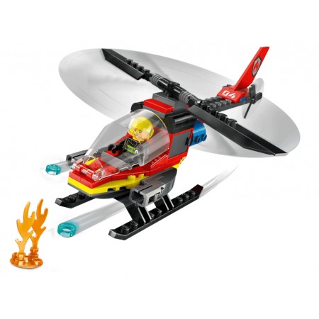 Конструктор LEGO City Пожарный спасательный вертолет, 85 деталей 60411 Конструктор LEGO City Пожарный спасательный вертолет, 85 деталей 60411