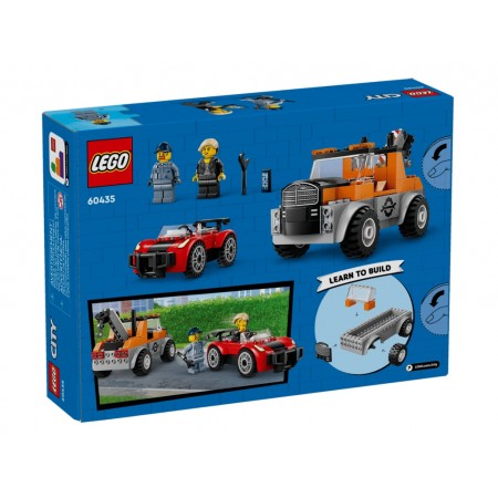 Конструктор LEGO City Эвакуатор и ремонт спортивных авто, 101 деталей 60435 Конструктор LEGO City Эвакуатор и ремонт спортивных авто, 101 деталей 60435