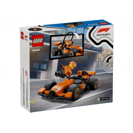 Конструктор LEGO City Пілот F1 з автомобілем для перегонів McLaren, 86 деталей 60442 Конструктор LEGO City Пілот F1 з автомобілем для перегонів McLaren, 86 деталей 60442