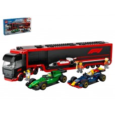 Конструктор LEGO City Грузовик F1 с автомобилями RB20 и AMR24, 1086 деталей 60445 Конструктор LEGO City Грузовик F1 с автомобилями RB20 и AMR24, 1086 деталей 60445