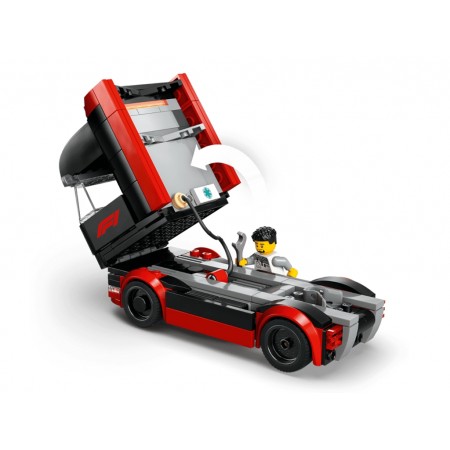 Конструктор LEGO City Грузовик F1 с автомобилями RB20 и AMR24, 1086 деталей 60445 Конструктор LEGO City Грузовик F1 с автомобилями RB20 и AMR24, 1086 деталей 60445
