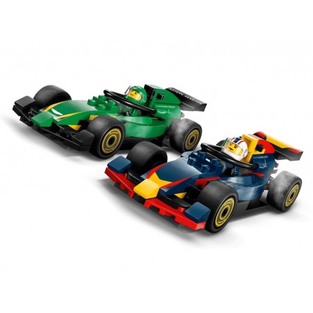Конструктор LEGO City Вантажівка F1 з автомобілями RB20 та AMR24, 1086 деталей 60445
