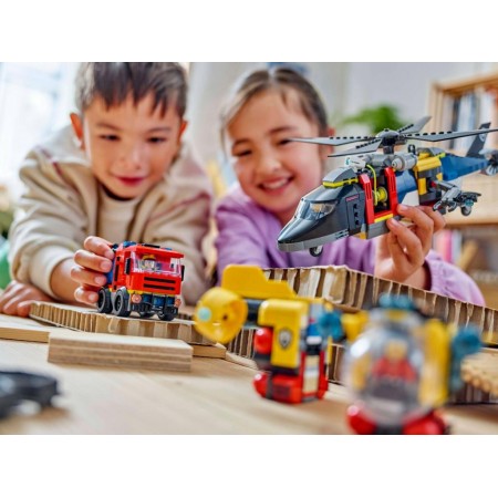 Конструктор LEGO City Ремикс вертолетов, пожарных машин и подлодок, 874 детали 60462