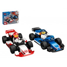 Конструктор LEGO City Автоперегони F1 команд Williams Racing та Haas F1, 92 деталі 60464
