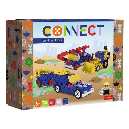 Конструктор 3в1 Trefl Connect Строительные машины, 236 элементов 61979 Конструктор 3в1 Trefl Connect Строительные машины, 236 элементов 61979