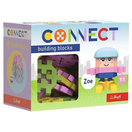 Конструктор Trefl Connect с игровой фигуркой Zoe, 35 элементов 61980 Конструктор Trefl Connect с игровой фигуркой Zoe, 35 элементов 61980