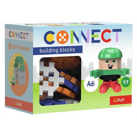 Конструктор Trefl Connect с игровой фигуркой Adi, 35 элементов 61981 Конструктор Trefl Connect с игровой фигуркой Adi, 35 элементов 61981