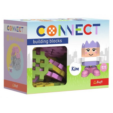 Конструктор Trefl Connect с игровой фигуркой Kim, 35 элементов 62003 Конструктор Trefl Connect с игровой фигуркой Kim, 35 элементов 62003