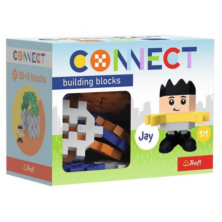 Конструктор Trefl Connect з ігровою фігуркою Jay, 35 елементів 62006