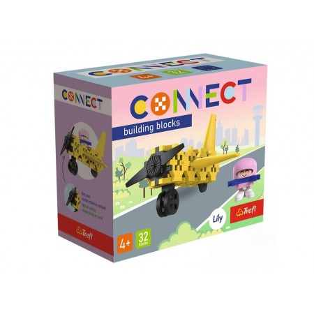 Конструктор Trefl Connect Самолет с фигуркой Lily, 32 элемента 62042 Конструктор Trefl Connect Самолет с фигуркой Lily, 32 элемента 62042