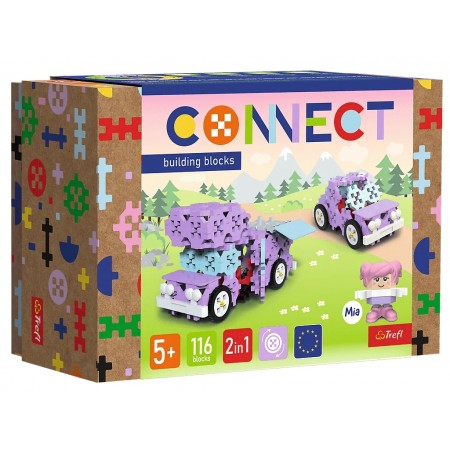 Конструктор Trefl Connect Машина с фигуркой Joy, 42 элемента 62043 Конструктор Trefl Connect Машина с фигуркой Joy, 42 элемента 62043