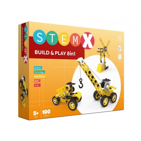 STEAM-конструктор на шурупах 8 в 1 Build & Play, 100 деталей 6873945