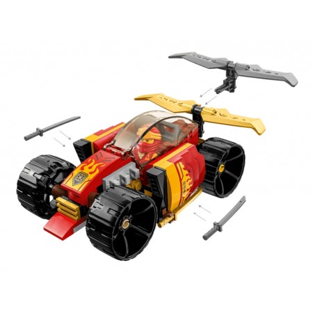 Конструктор LEGO NINJAGO Гоночний автомобіль ніндзя Кая EVO, 94 деталі 71780