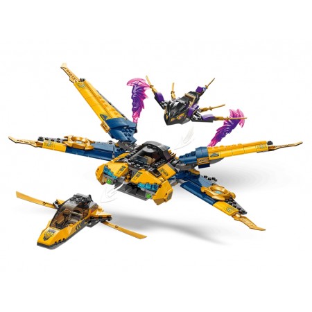 Конструктор LEGO Ninjago Суперштормовий реактивний літак Раса та Арін, 510 деталей 71833 Конструктор LEGO Ninjago Суперштормовий реактивний літак Раса та Арін, 510 деталей 71833
