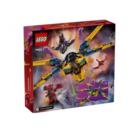 Конструктор LEGO Ninjago Суперштормовий реактивний літак Раса та Арін, 510 деталей 71833 Конструктор LEGO Ninjago Суперштормовий реактивний літак Раса та Арін, 510 деталей 71833