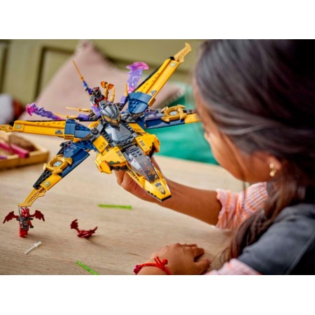 Конструктор LEGO Ninjago Суперштормовий реактивний літак Раса та Арін, 510 деталей 71833 Конструктор LEGO Ninjago Суперштормовий реактивний літак Раса та Арін, 510 деталей 71833