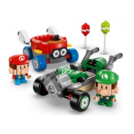 Конструктор LEGO Super Mario Марио Kart Baby Mario vs Baby Luigi, 321 деталь 72034 Конструктор LEGO Super Mario Марио Kart Baby Mario vs Baby Luigi, 321 деталь 72034