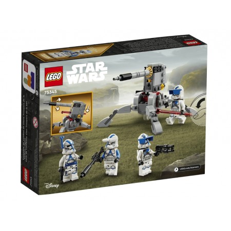 Конструктор LEGO Star Wars Бойовий загін бійців-клонів 501-го легіону, 119 деталей 75345 Конструктор LEGO Star Wars Бойовий загін бійців-клонів 501-го легіону, 119 деталей 75345