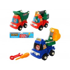 Конструктор на шурупах Стройтехніка 14 см 826 B, з інструментами, BabyToys Конструктор на шурупах Стройтехніка 14 см 826 B, з інструментами, BabyToys