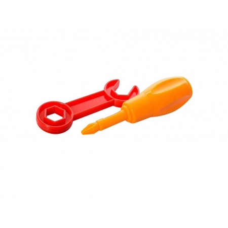 Конструктор на шурупах Стройтехника 14 см 826 B, с инструментами, BabyToys Конструктор на шурупах Стройтехника 14 см 826 B, с инструментами, BabyToys