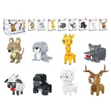 Конструктор Funny Animals FY912456, мини-блоки, 8 видов Конструктор Funny Animals FY912456, мини-блоки, 8 видов