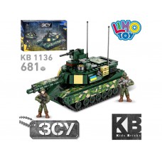 Конструктор военный танк M1A2 Abrams Limo Toy KB 1136 681 деталь