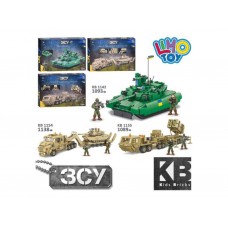 Конструктор военная техника KB 1142-54-55, Kids Bricks, 3 вида (цена за 1шт)