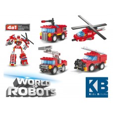Конструктор пожарная серия 2в1 Limo Toy KB 215 От 44 деталей Конструктор пожарная серия 2в1 Limo Toy KB 215 От 44 деталей