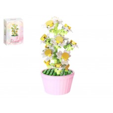 Мини-конструктор Flower Ромашки, 110 деталей, цветок в горшке LT520432