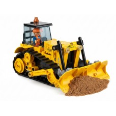 Конструктор Sluban Строительный бульдозер с фигуркой, 126 деталей M38-B1393