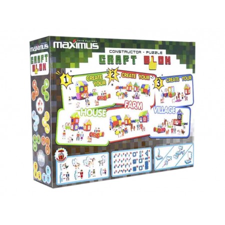 Конструктор Craft Blok 101 деталь Maximus ферма 9175 Конструктор Craft Blok 101 деталь Maximus ферма 9175