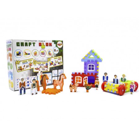 Конструктор Craft Blok 77 деталей Maximus ферма 9176