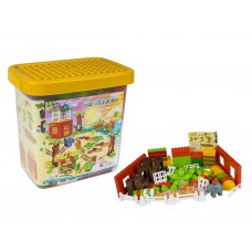 Конструктор На пляже TM Doloni Toys 013888-03 96 детали В пластиковой коробке (18х27 см)