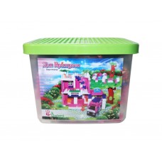 Конструктор Дом принцессы TM Doloni Toys 013888-08 170 детали В пластиковой коробке (35х27 см)