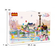 Конструктор Девочки, Американские горки, 648 элементов, COGO 4579