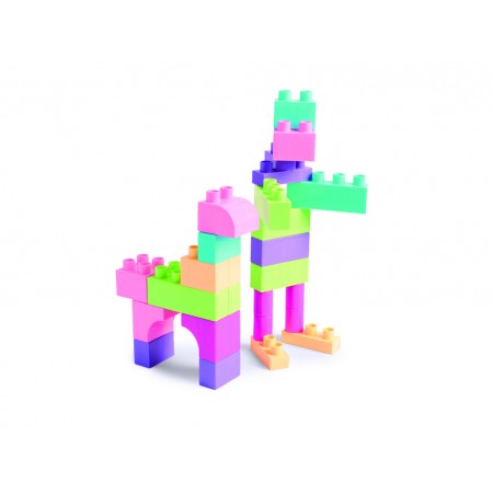 Kids Blocks конструктор розовый 50 деталей Wader 41297