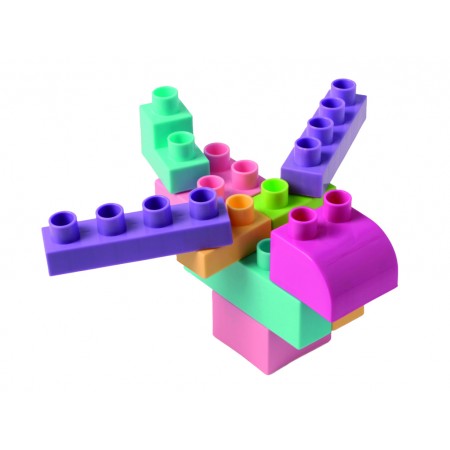 Kids Blocks конструктор розовый 50 деталей Wader 41297