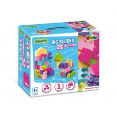 Big Blocks конструктор розовый 26 деталей Wader 41590