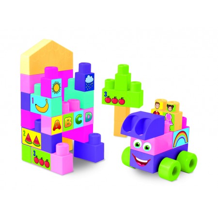 Big Blocks конструктор розовый 26 деталей Wader 41590