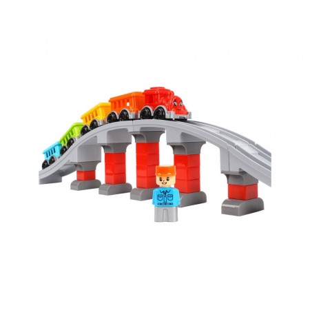 Конструктор залізниця, 59 деталей, Технок 1300